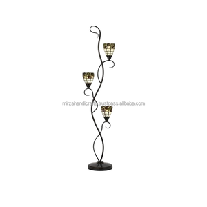 Bougeoir rond en fer décoratif classique, 1 pièce, lampe à thé en métal, pour décoration de mariage, décoration de fête ou usage quotidien, pour la maison - Product Image 5