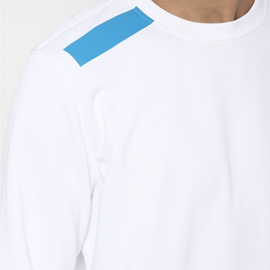 Sweat-shirt d'hiver pour homme le plus vendu, à manches longues, col rond, en tissu polaire uni, avec logo personnalisé, style sportif et décontracté - Product Image 4
