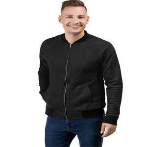 ARTISAN IMPEX Custom Made Black Canvas Varsity Jacket Plus Size Waterproof Breathable Eco-Friendly <b>Covered</b> <b>Button</b> Closure Casual - Product Image 3