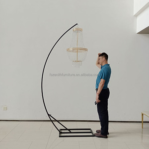 Decoración de <span class=keywords><strong>boda</strong></span>, colgador de <span class=keywords><strong>pastel</strong></span> de Metal de pie y acoplador, soporte de araña oscilante - Product Image 2