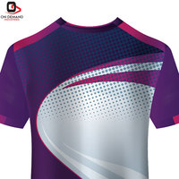 T-shirts personnalisés imprimés par sublimation, tissu tricoté de qualité supérieure, respirant, séchage rapide, coupe ajustée, 100% polyester, pour hommes