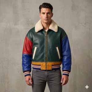 Chaqueta de Cuero Ligera para Hombre, la Mejor Calidad, Superventas, Tendencia Actual, Disponible al por Mayor, Chaqueta de Cuero con Logotipo Personalizado - Product Image 1