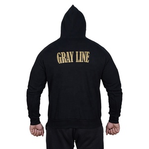 Sudaderas con Capucha de Algodón con Pedrería y Logotipo Personalizado de Alta Calidad, Sudaderas con Capucha de Forro Polar Grueso, Sudaderas con Capucha Personalizadas Lisas de Talla Grande para Hombre - Product Image 4