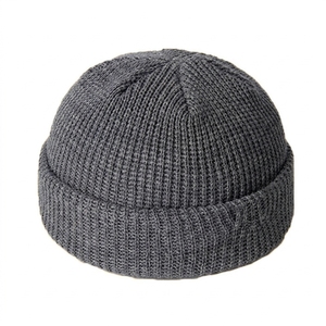 Gorro de Punto Rojo Sólido 100% Acrílico, Casual de Invierno para Adultos, 58-60CM, Unisex, para Exteriores - Product Image 5