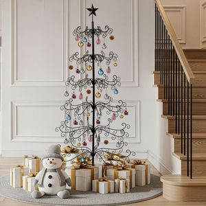 Supporto per Albero di Natale in Ferro Battuto da 1,8 m, per Interni ed Esterni, Espositore in Metallo per Ornamenti, Decorazione per Feste e Casa con Funzione di Appendimento - Product Image 3