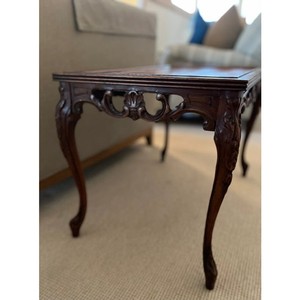 Handcrafted Sheesham Wood Carved <b>Side</b> <b>Table</b> | Moradabad Wooden Furniture Wholesale - Product Image 1