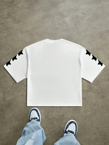 ฤดูร้อนสไตล์ใหม่เสื้อยืดผู้ชายสตรีทแฟชั่นสบาย ๆ สวมใส่สบายนุ่มระบายอากาศได้ดีน้ำหนักเบาพิมพ์ลายตัวอักษร 3 มิติ - Product Image 4