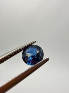 Zafiro Azul Real Natural de 6MM, Gema Suelta Redonda de 1.05CT, Origen Ceilán, para Joyería Personalizada, Efecto de Color Zehra - Product Image 2