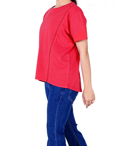 T-shirt Homme 2026 Tendance en Tissu Sergé 100% Polyester Col Rond Anti-Plis Coupe Oversize Impression Numérique Motif Uni ODM - Product Image 3