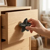 Poignées de meuble en forme d'étoile de mer |   Meubles de rangement durables au design traditionnel pour cuisine, chambre, salon, école, avec tiroirs, décoration intérieure facile