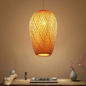 Pantalla de Lámpara Colgante de Bambú Tejida a Mano al por Mayor, Cubierta de Lámpara Colgante, Pantalla Decorativa Vintage, Iluminación OEM ODM - Product Image 2