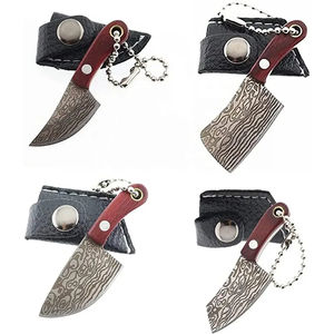 Couteau de Chef Personnalisé Burraq de Qualité Industrielle, Fait Main, en Acier Damas, pour Cuisine, 4 Lames Personnalisables - Product Image 4