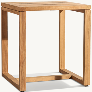 Square table furniture made of teak wood with a simple modern style, suitable for outdoor or indoor use good quality and durable - Product Image 4