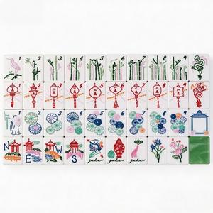 American <b>Mahjong</b> Tiles Custom Engraving Acrylic Luxury Design Foldable Portable 160-Piece <b>Set</b> 4-Layer Pattern - Product Image 3