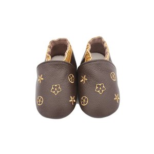 Chaussures en cuir premium pour bébés, semelle souple, premières chaussures de marche pour bébés, conception personnalisée, vente en gros, fabricant en vrac, acheteurs mondiaux aux États-Unis - Product Image 1
