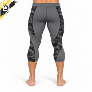 Legging Capri pour homme de haute qualité, tissu doux, coupe confortable et performance flexible pour l'exercice et les activités sportives. - Product Image 2