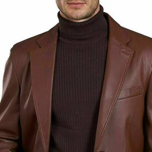 Blazer en cuir pour homme de qualité supérieure, entièrement personnalisable, anti-plis, tendance et très demandé, par un fabricant de renom - Product Image 2