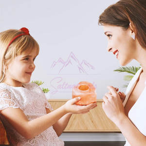 Lampe en sel de l'Himalaya 100% pur, porte-bougie, lampe en sel, meilleur matériau, porte-bougie sur mesure, lampe en sel - Product Image 2