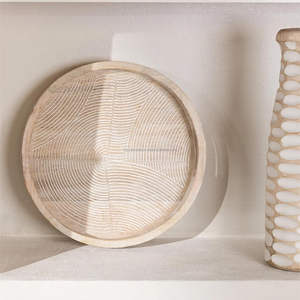 Bandeja de servicio Natural hecha a mano de madera maciza de primera calidad decorativa ecológica de alta resistencia apto para microondas y lavavajillas para restaurantes - Product Image 5