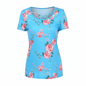 Camiseta Deportiva de Mujer de Último Diseño, Secado Rápido, Transpirable, Corte Regular, Sublimación, 100% Poliéster, Personalizable, Manga Corta - Product Image 1