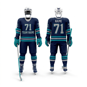 Jersey de Hockey sobre Hielo Personalizado al por Mayor OEM |   Tela de malla transpirable |   Uniformes de Hockey con Logotipo, Fabricante OEM de Uniformes de Hockey sobre Hielo - Product Image 1