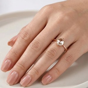 Bague de Mariage Solitaire en Or Massif 10K 14K 18K avec Diamant de Laboratoire Rond Taille Rose Certifié IGI Couleur DEF Pureté VS VVS – Vente en Gros - Product Image 4