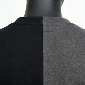 Conjunto de Sudadera y Pantalones Cortos a Juego para Hombre, Diseño Bicolor Negro y Gris, Estilo Casual Urbano, para Gimnasio, Verano - Product Image 3