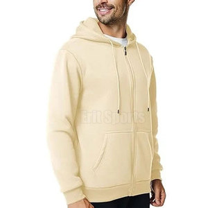 Premium Quality Winter Solid Full Zip up Hoodies with Cotton/Fleece Fabric Durable & Soft <b>for</b> Daily Outdoor Use - Product Image 2