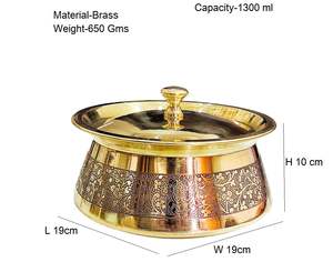 Juego de Cazuelas de Latón y Termosteel Hechas a Mano, con Elegante Estuche Térmico, Combo de 3 para Cocina y Servicio de Buffet - Product Image 4