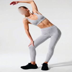 Leggings Deportivos Sin Costuras para Mujer, Cintura Alta, Control de Abdomen, Elásticos, Transpirables, para Yoga, Ejercicio, Running, Fitness, Unisex - Product Image 1