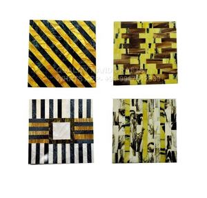 Lot de 4 sous-verres classiques en résine époxy Design unique pour thé café vin cuisine décoration de table et accessoires tapis - Product Image 6