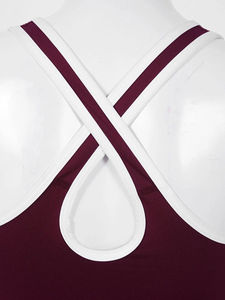 ชุดเทนนิสผู้หญิงแบบเปิดหลัง สายไขว้ กระโปรงกีฬา ชุดออกกำลังกายโยคะ 1 ชิ้น พร้อมกางเกงขาสั้น รุ่นใหม่ล่าสุด ปี 2026 - Product Image 5