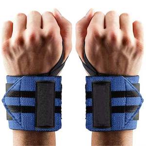 Las duraderas muñequeras para levantamiento de pesas son un accesorio esencial para el gimnasio que garantizan una sujeción confiable de la muñeca durante sesiones frecuentes de entrenamiento de fuerza. - Product Image 3