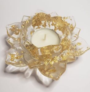 Classic Eco-Friendly Resin Candle Holder Handmade Accent Piece for Elegant Dining Living Room Interiors Christmas & Easter Decor - Product Image 2
