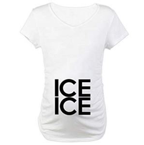 T-shirts de maternité grande taille pour femmes enceintes, vêtements d'été amples en polyester/coton, logo personnalisé imprimé, séchage rapide, légers - Product Image 4