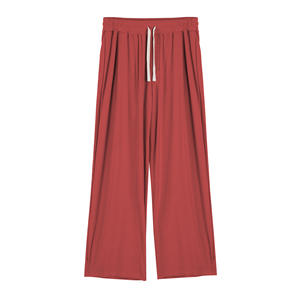 Pantalon de survêtement homme vierge personnalisé ODM, molleton bouclette lourd 390 GSM, coupe droite ou large, décontracté, pour le sport, vente en gros - Product Image 1