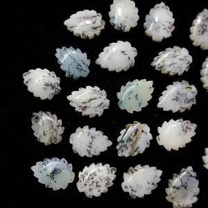 Ópalo Dendrítico Natural en Forma de Hoja, Tallado a Mano, Gema de 20MM, Piedra Suelta Facetada para Joyería, Precio al por Mayor, Suministros a Granel - Product Image 6