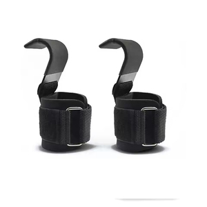 Custom Wholesale Heavy Duty Weightlifting Hook Grips with Straps Non <b>Slip</b> Gym Training Power Lifting Hooks Cheap Price OEM - Product Image 1