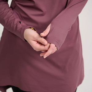 Women The Staple <b>Modest</b> Sports Dress- Plum Tunic with Leggings <b>Set</b> Islamic Sports Outfit Muslim Activewear Gym Wear <b>Set</b> - Product Image 5