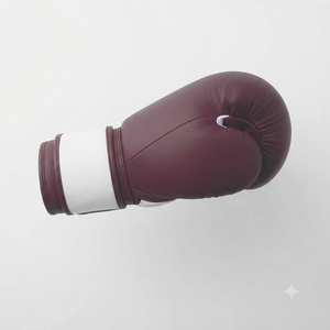 Gants de boxe en cuir de vachette bordeaux, durables, pour l'entraînement et le sparring, fermeture à scratch sécurisée, sur mesure - Product Image 4