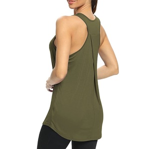 Latest Women's Summer Knitted 100% Bamboo Fiber Women's Tank <b>Top</b> Gym Workout Fitness Sleeveless Active Yoga Women's Tank <b>Tops</b> - Product Image 2