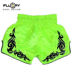 Pantalones Cortos Fluorescentes de Muay Thai para Entrenamiento de Boxeo, Ropa de Boxeo para Hombre y Mujer, Pantalones Cortos de Lucha Libre Personalizados - Product Image 4