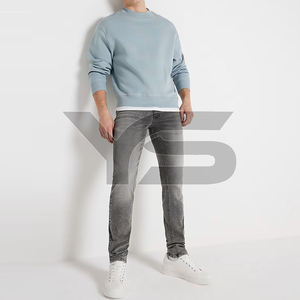 High Quality Men's Stretchy Windproof Breathable Quick Dry Straight Jeans Custom Fashionable Cotton <b>Material</b> ODM Supply Hot - Product Image 5