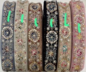 Wholesale Multiple Colors Flower Embroidery Lace Trimming for Girl Clothes - Product Image 1