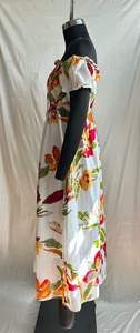 Vestido casual midi de verano con mangas abullonadas y corte holgado para mujer, ideal para el verano. Compre directamente de proveedor indio a precio mayorista. - Product Image 3
