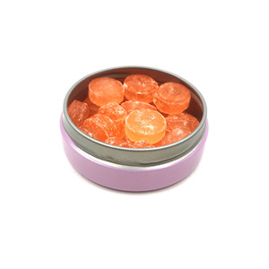 Round Metal Candy Tin Sugar Free Mint Candy Storage <b>Box</b> Custom Printed Packaging 45g <b>Sweets</b> Container - Product Image 5