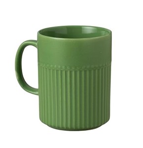 Mug à café en céramique jaune côtelé de qualité supérieure, finition brillante, design durable, poignée confortable, parfait pour le thé, le café, la maison, le bureau - Product Image 6
