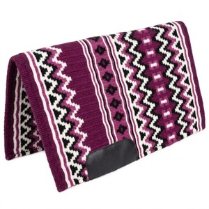Vente en gros de couvertures de selle pour chevaux de style western, fabriquées à la main, 100% laine pure, coussin de selle Navajo, absorbant les chocs, équipement d'équitation direct - Product Image 3