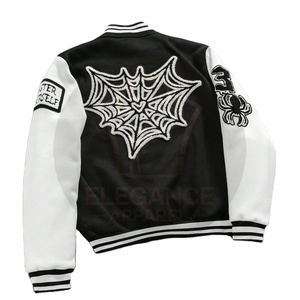 Créez vos propres vestes de baseball universitaires à col montant et manches longues, avec broderie personnalisée et couleurs sur mesure, nouvelle collection, vente en gros - Product Image 5
