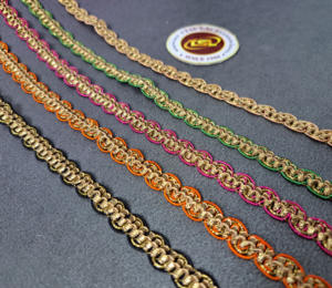 Dentelle colorée en polyester/coton crochetée de qualité supérieure, nouveau design, soluble dans l'eau, meilleur prix, garniture décorative pour vêtements - Product Image 2